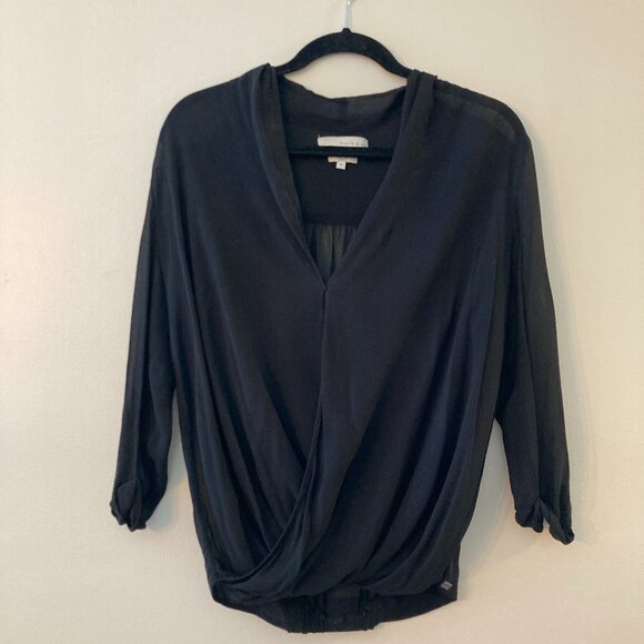 monk & lou silk blouse black - Picture 1 of 3
